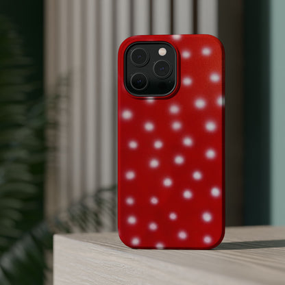 MagSafe "cherry crush polka dot" airbrush iPhone case