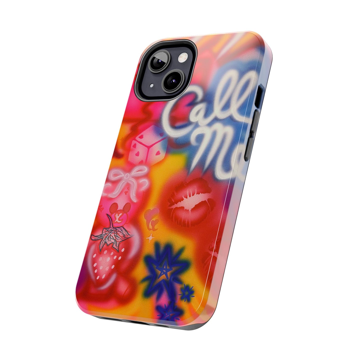 "CALL ME!" airbrush iPhone case