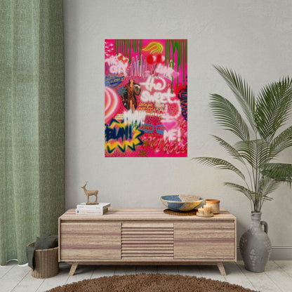 "sweet escape" airbrush rolled print