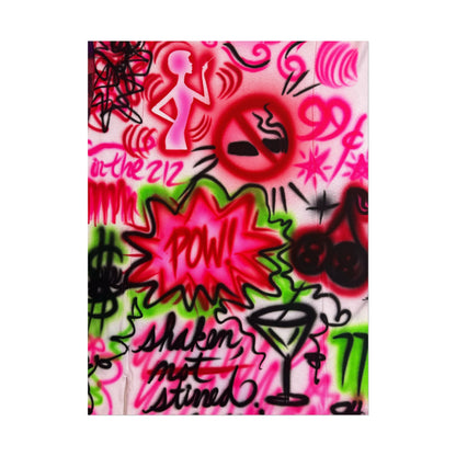 "in the 212" airbrush rolled print
