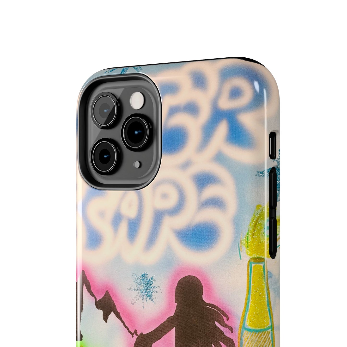 "winter escape" airbrush iPhone case