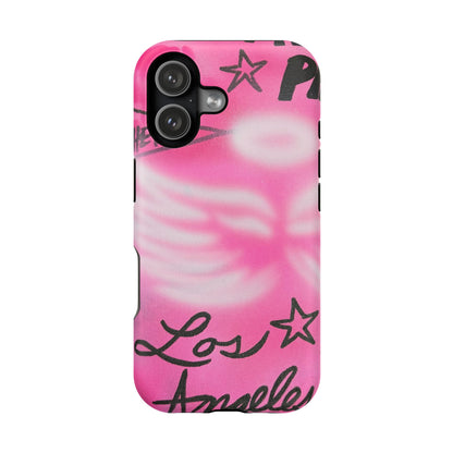 MagSafe "pinke Engelsflügel" Airbrush iPhone Hülle