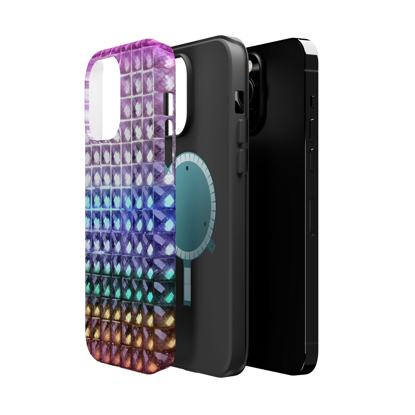 MagSafe "multicolor studs" airbrush iPhone case