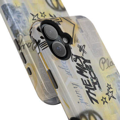 MagSafe "golden glacier" airbrush iPhone case