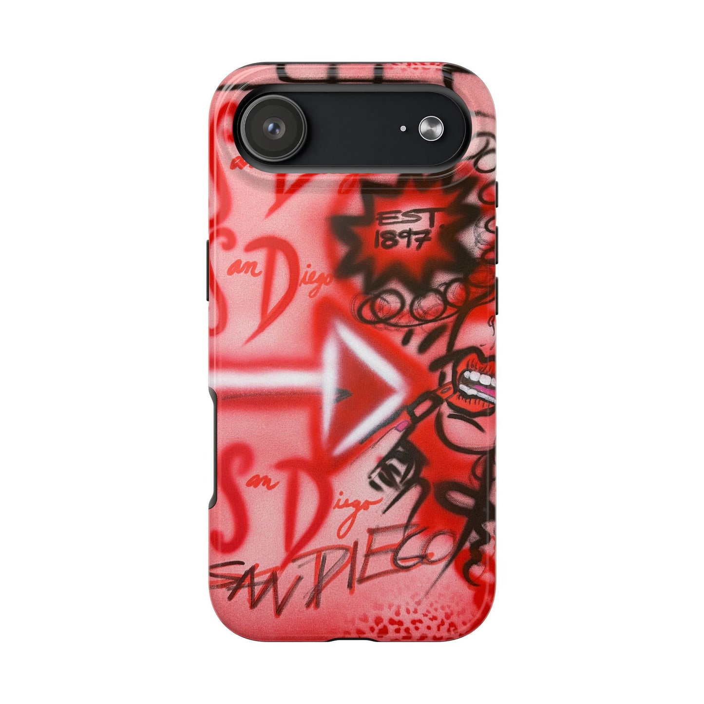 "san diego" airbrush iPhone case