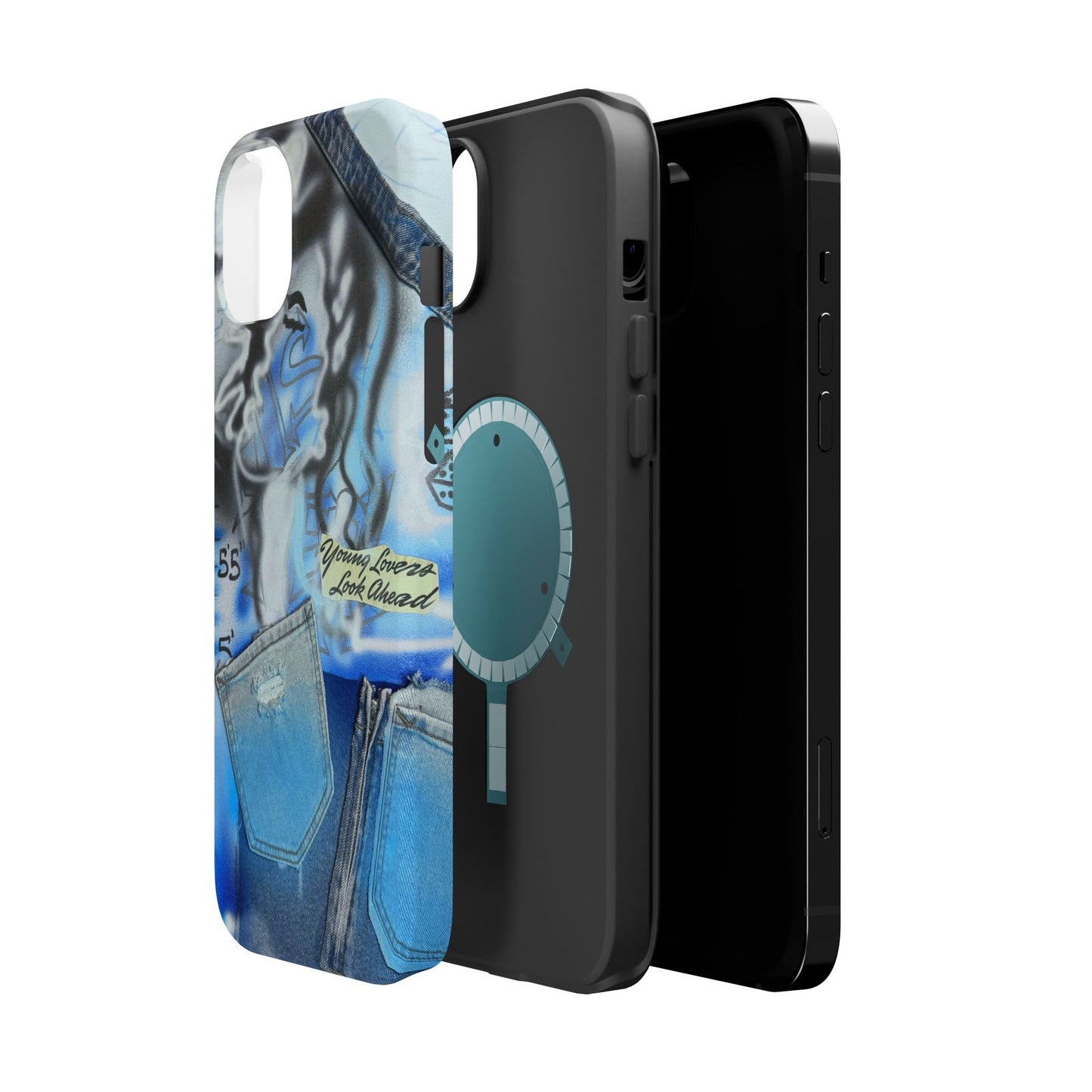 MagSafe "young lovers" airbrush iPhone case