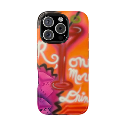 "one more drink!" airbrush iPhone case