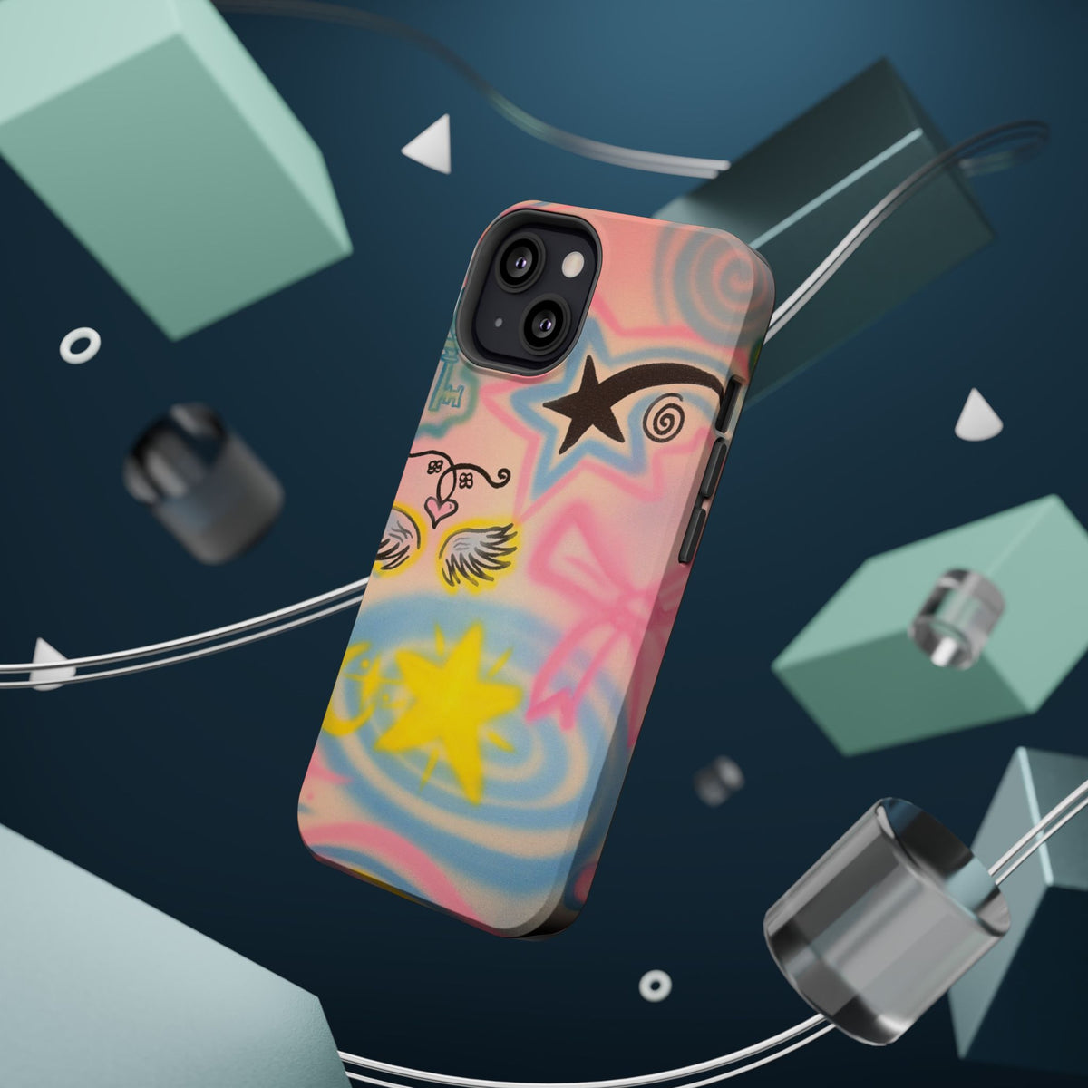MagSafe "star energy" airbrush iPhone case