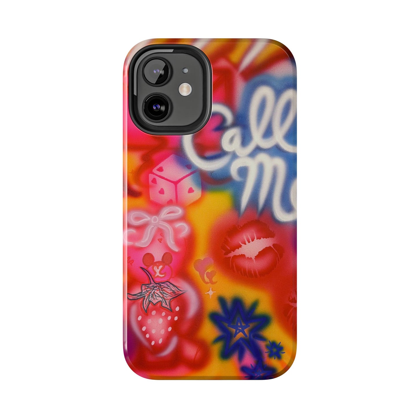 "CALL ME!" airbrush iPhone case