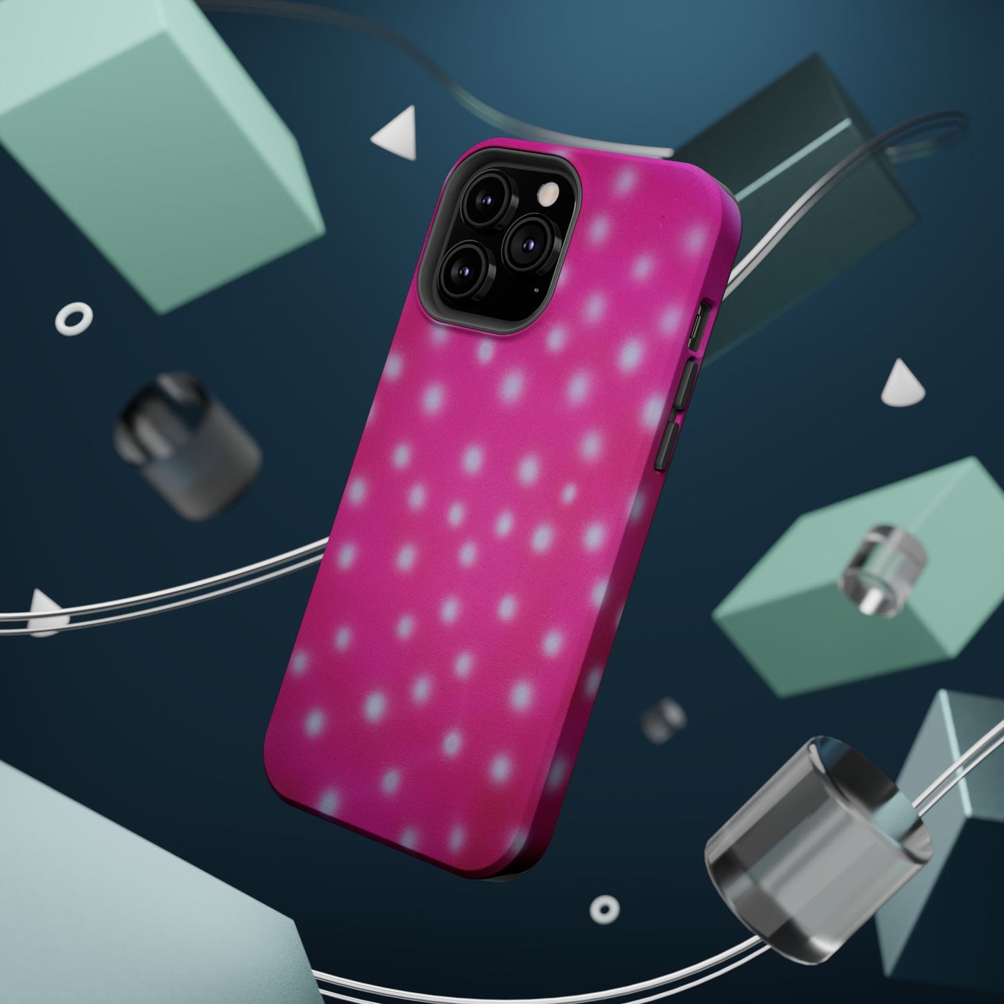 MagSafe "bubblegum polka dot" airbrush iPhone case