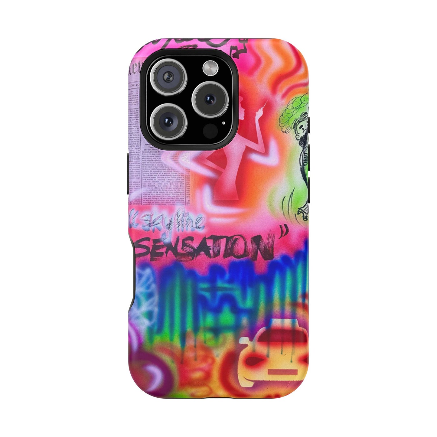 MagSafe "skyline sensation" airbrush iPhone case