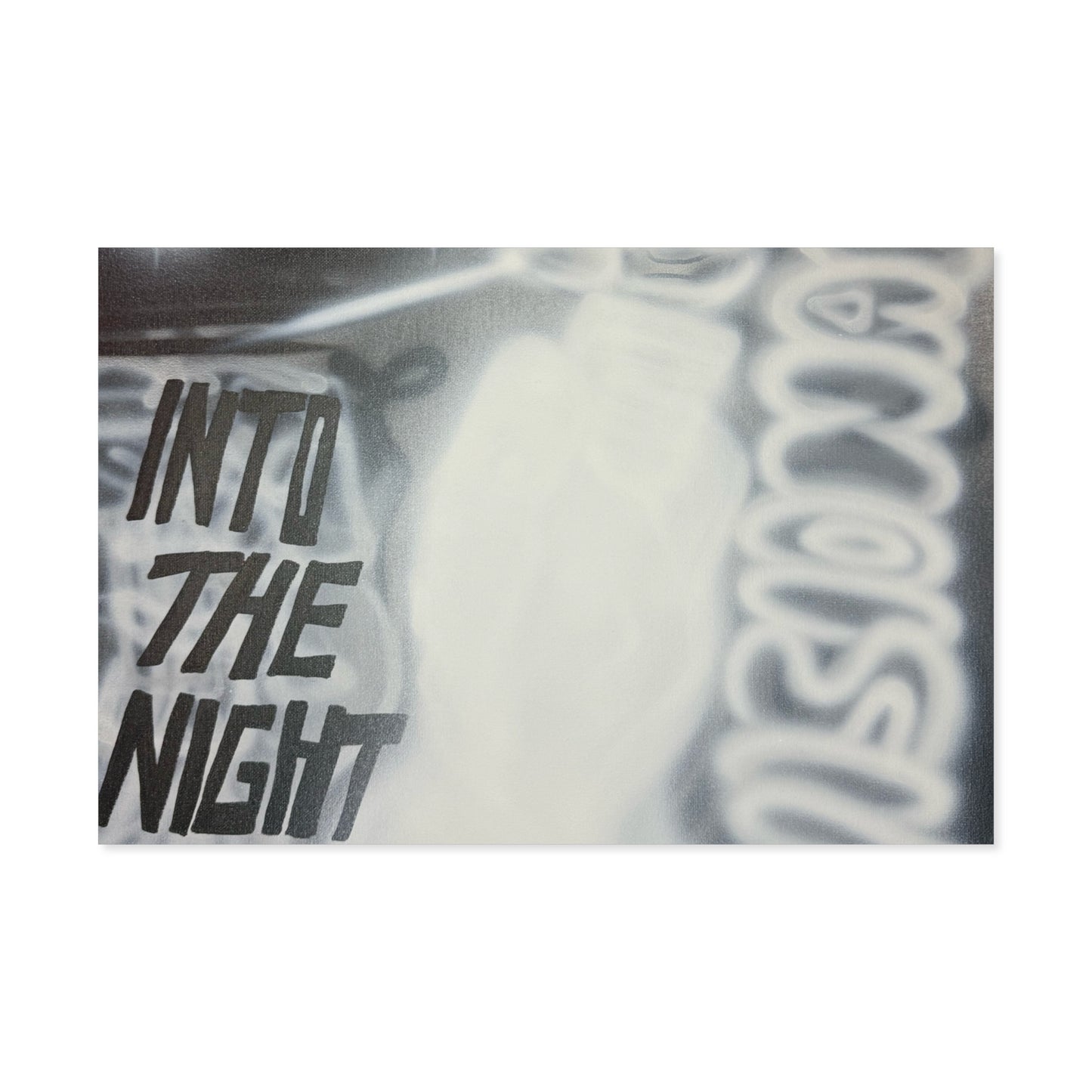 "into the night" horizontal print