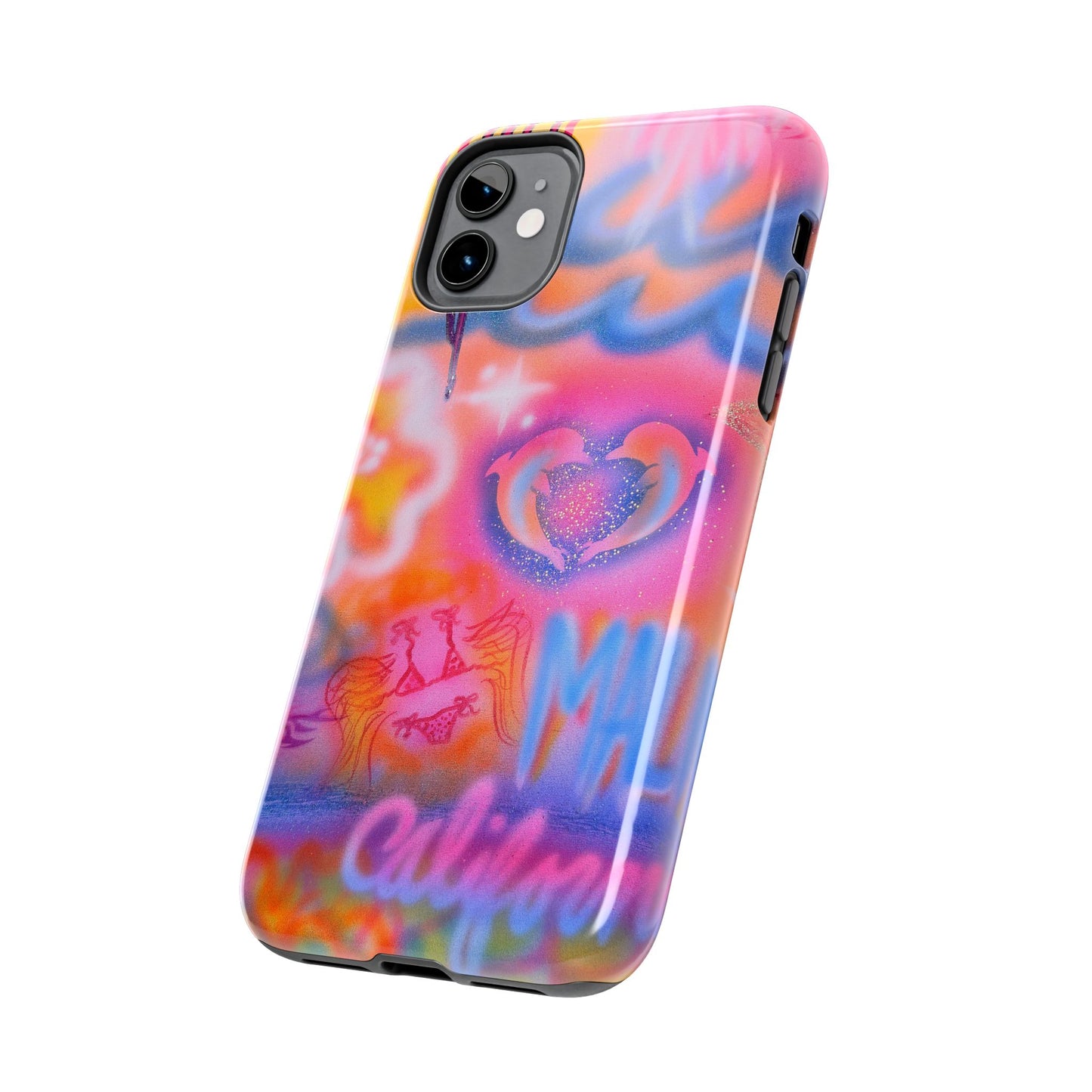 "mornings in malibu" airbrush iPhone case