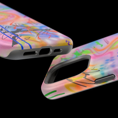 MagSafe "neon haze" airbrush iPhone case