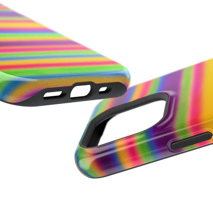MagSafe "colorful stripes" airbrush iPhone case