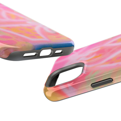 MagSafe "yellow polka dot bikini" airbrush iPhone case
