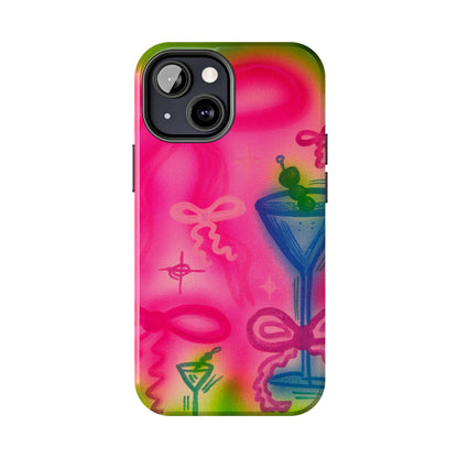 "bow martini" airbrush iPhone case