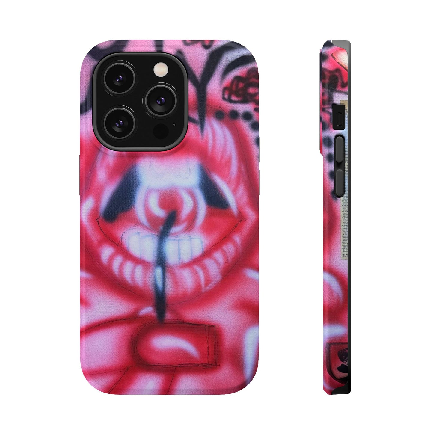 MagSafe "be happy, go lucky" Airbrush-iPhone-Hülle