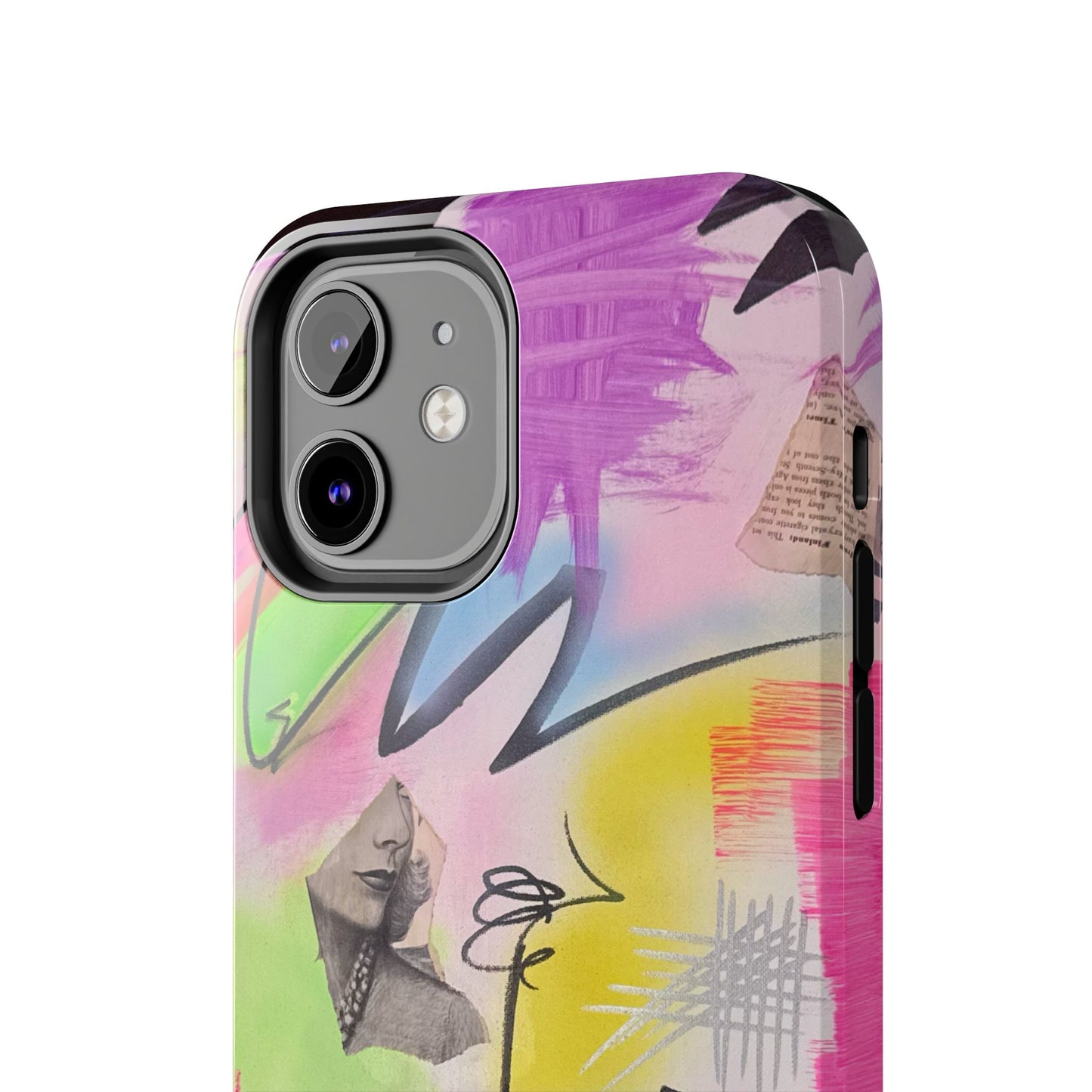 "pastel static" airbrush iPhone case