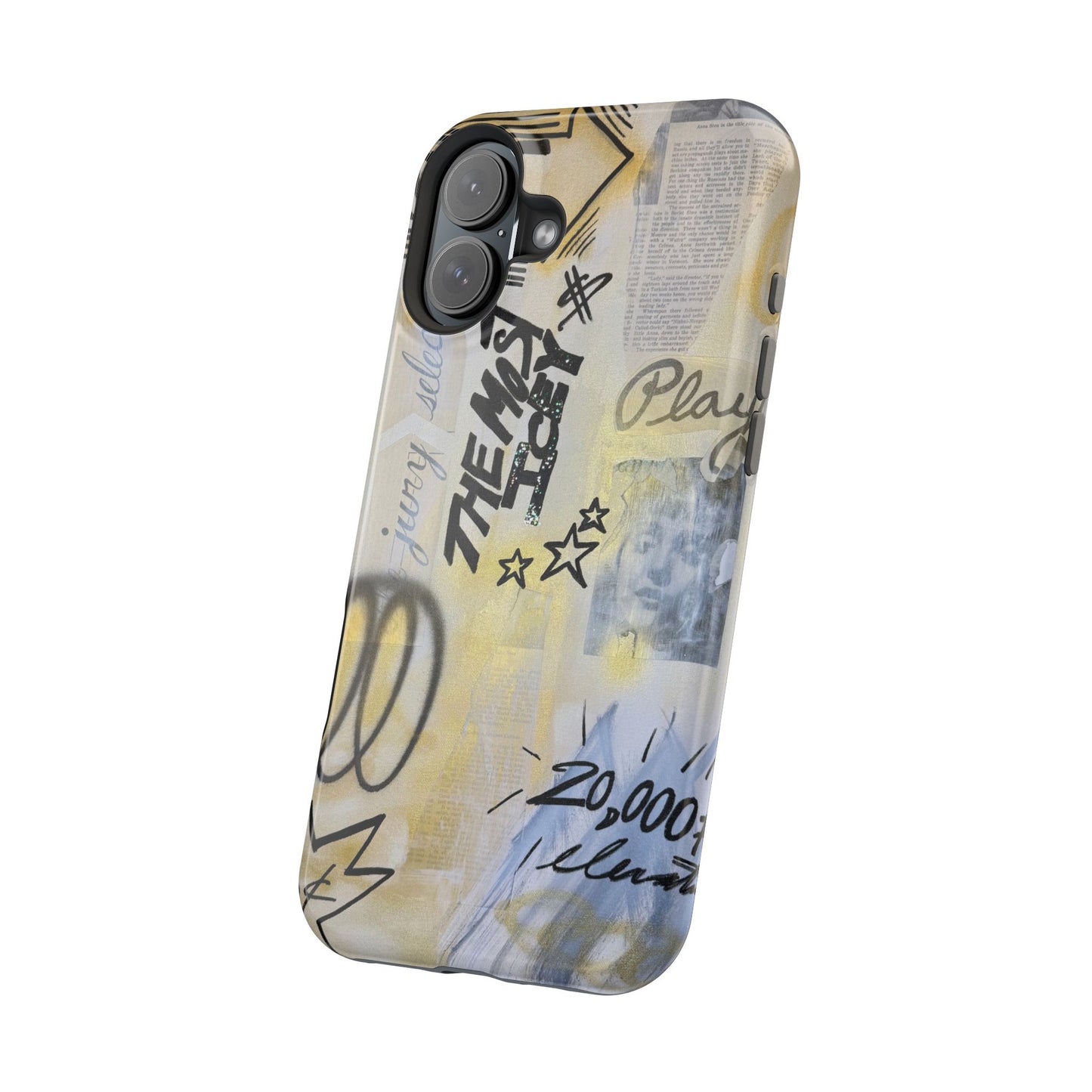 MagSafe "golden glacier" airbrush iPhone case