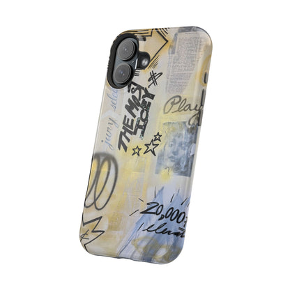 MagSafe "golden glacier" airbrush iPhone case