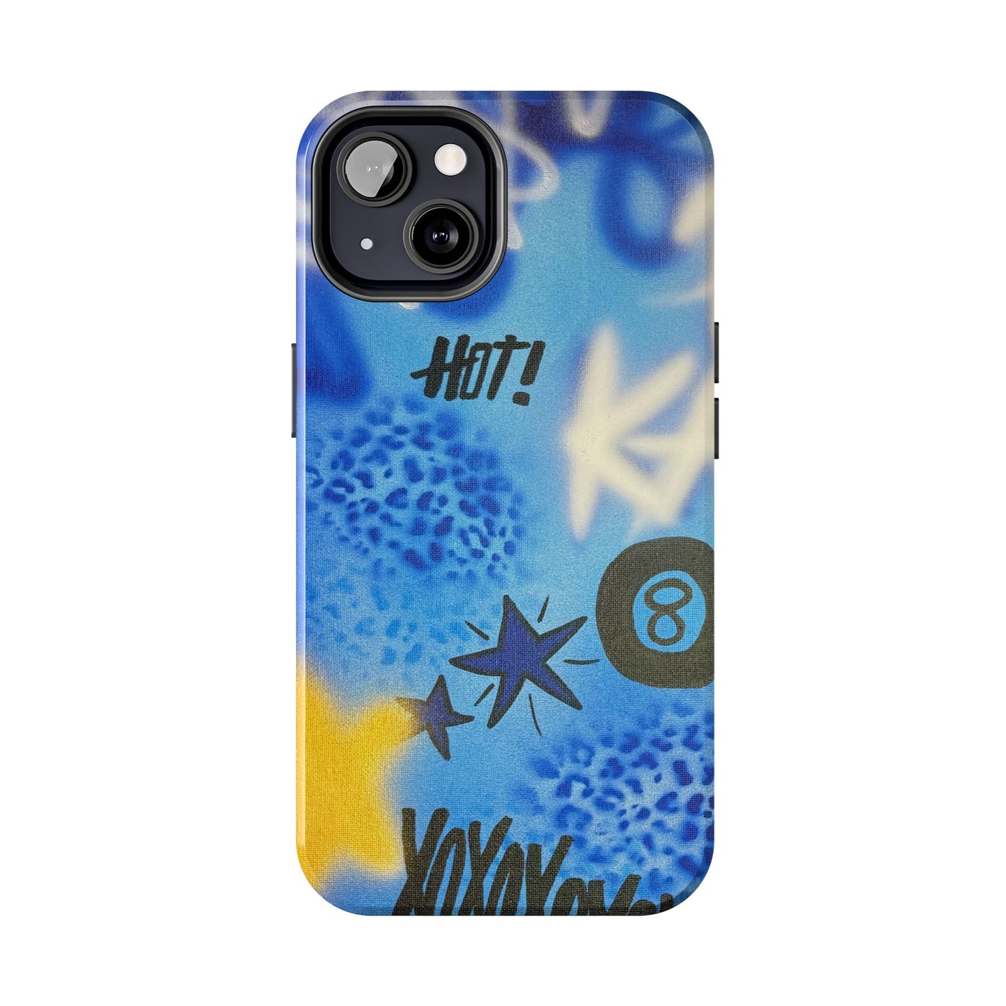 "brilliant blues" airbrush iPhone case