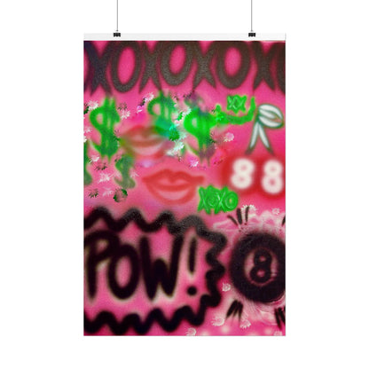 "electr!c dreamz" airbrush rolled print