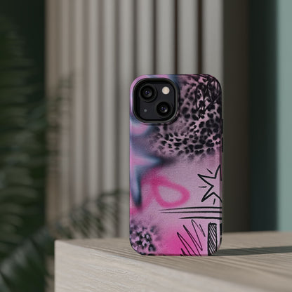 MagSafe "onyx cheetah" Airbrush iPhone Hülle