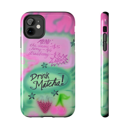 "matcha!" airbrush iPhone case