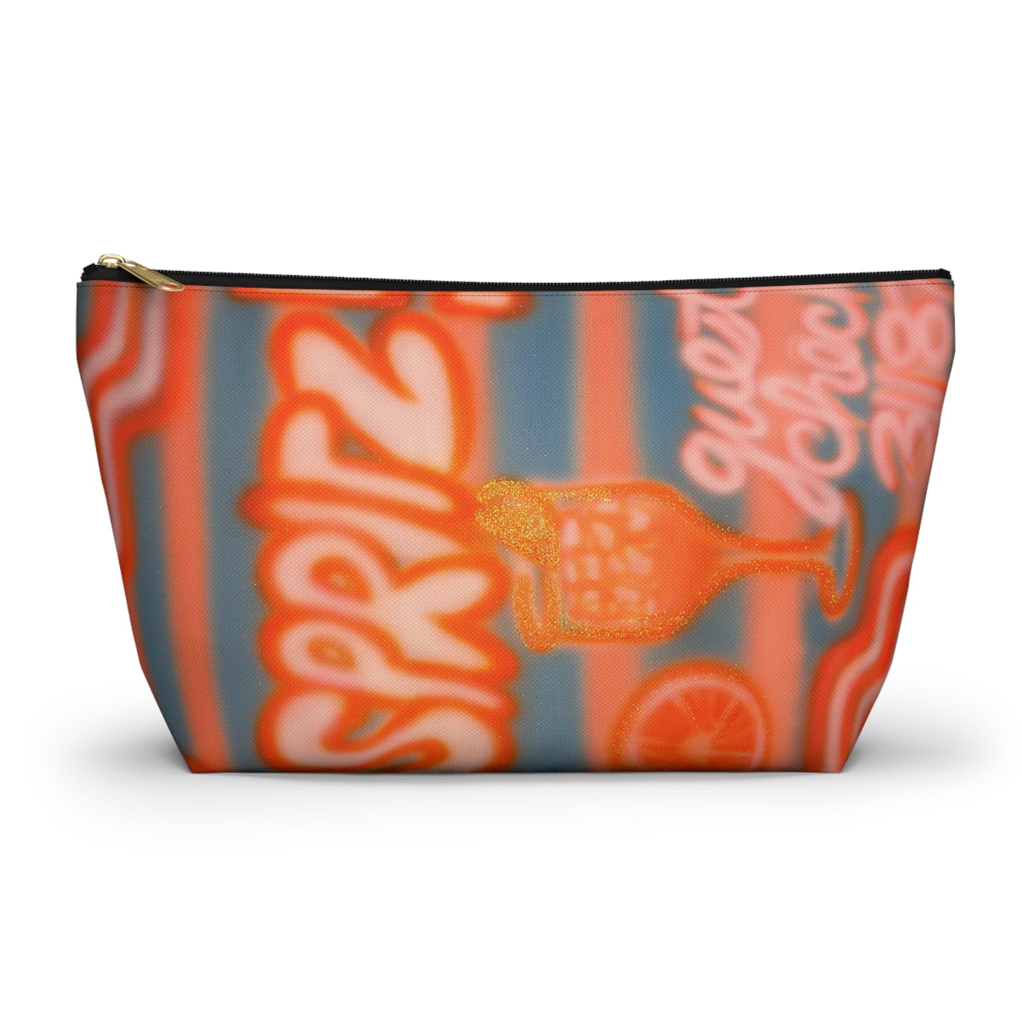 "aperol spritz pt. 2" airbrush makeup pouch