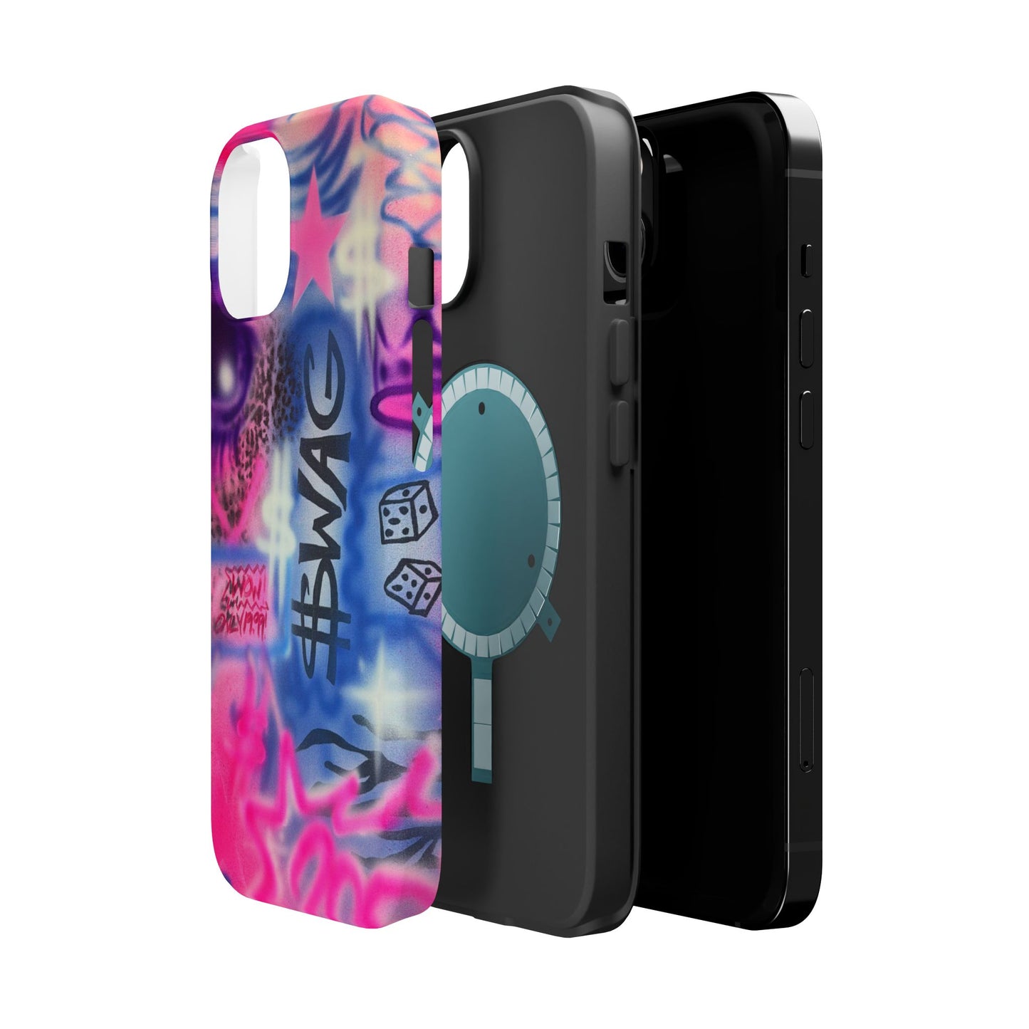 MagSafe "$wag" airbrush iPhone case