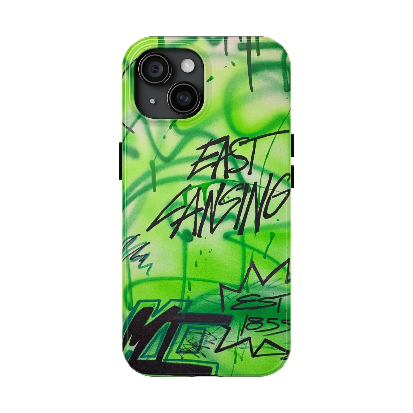 "east lansing, mi" airbrush iPhone case