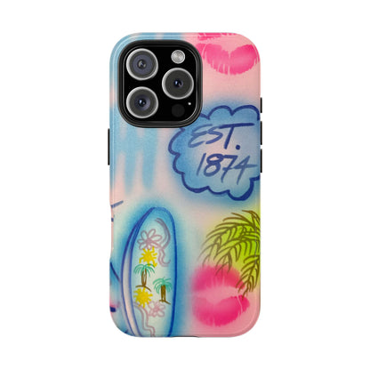 "in the wave" airbrush iPhone case