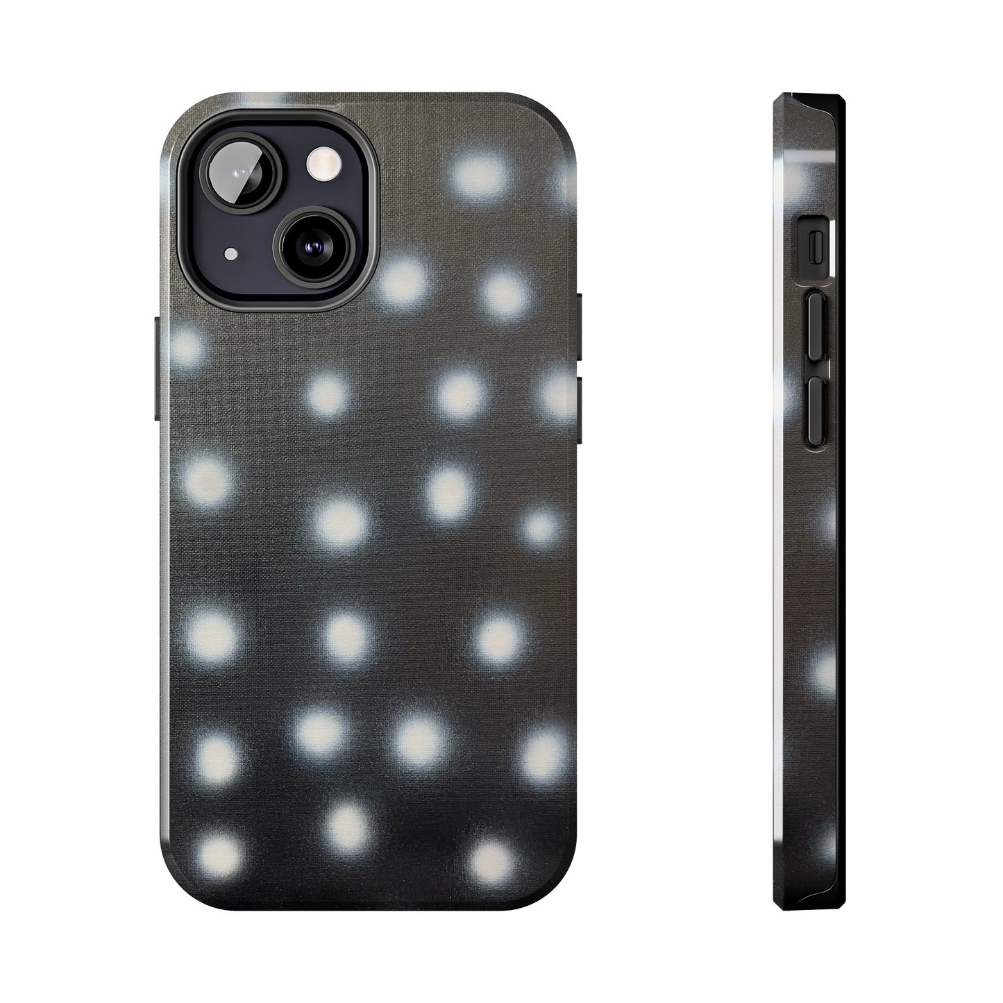 "coconut noir polka dot" airbrush iPhone case