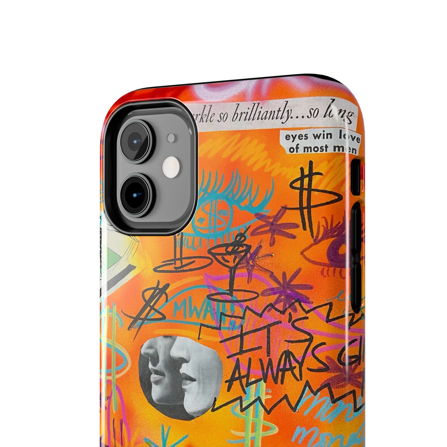 "young, rich, hot!" airbrush iPhone case
