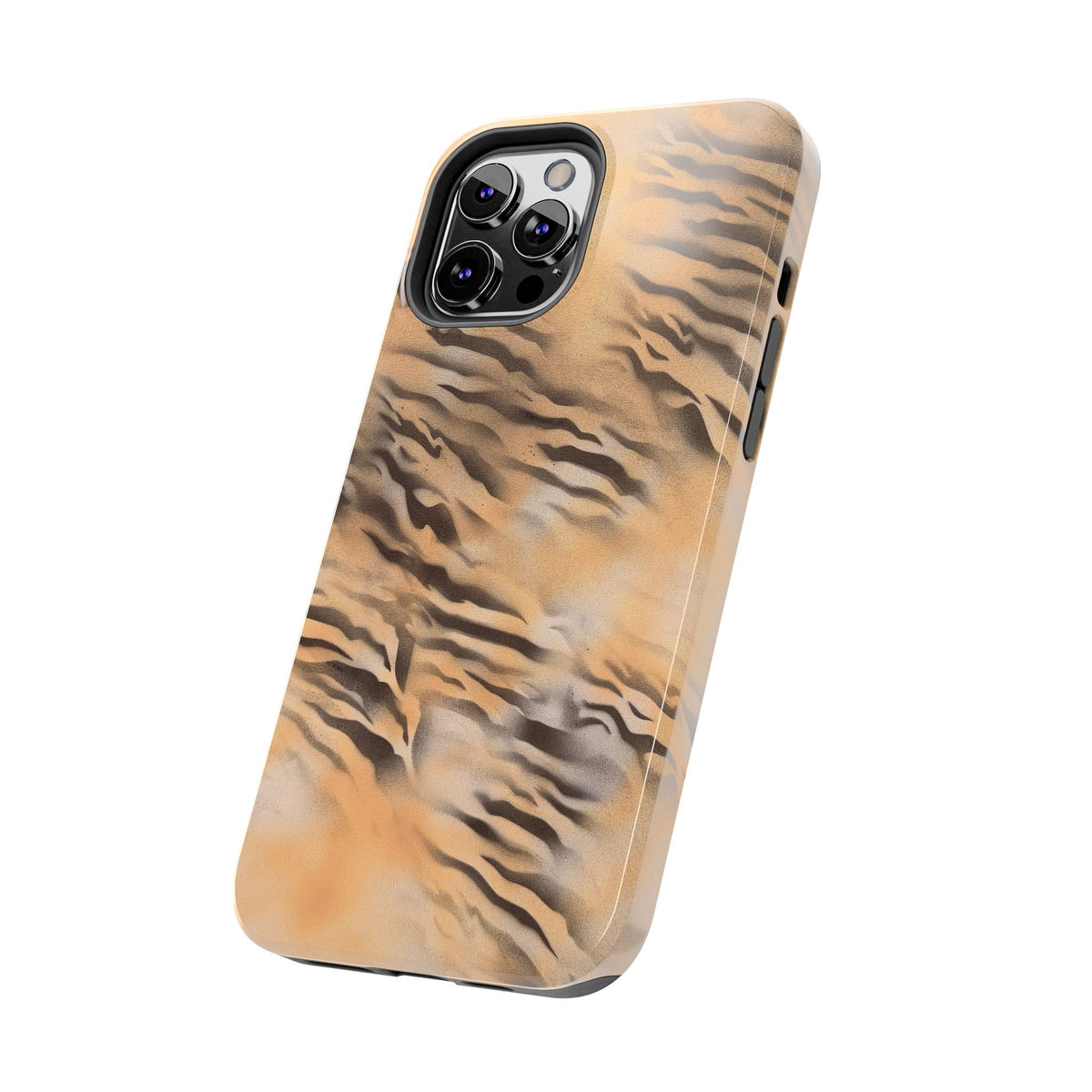neutral tiger airbrush iPhone case