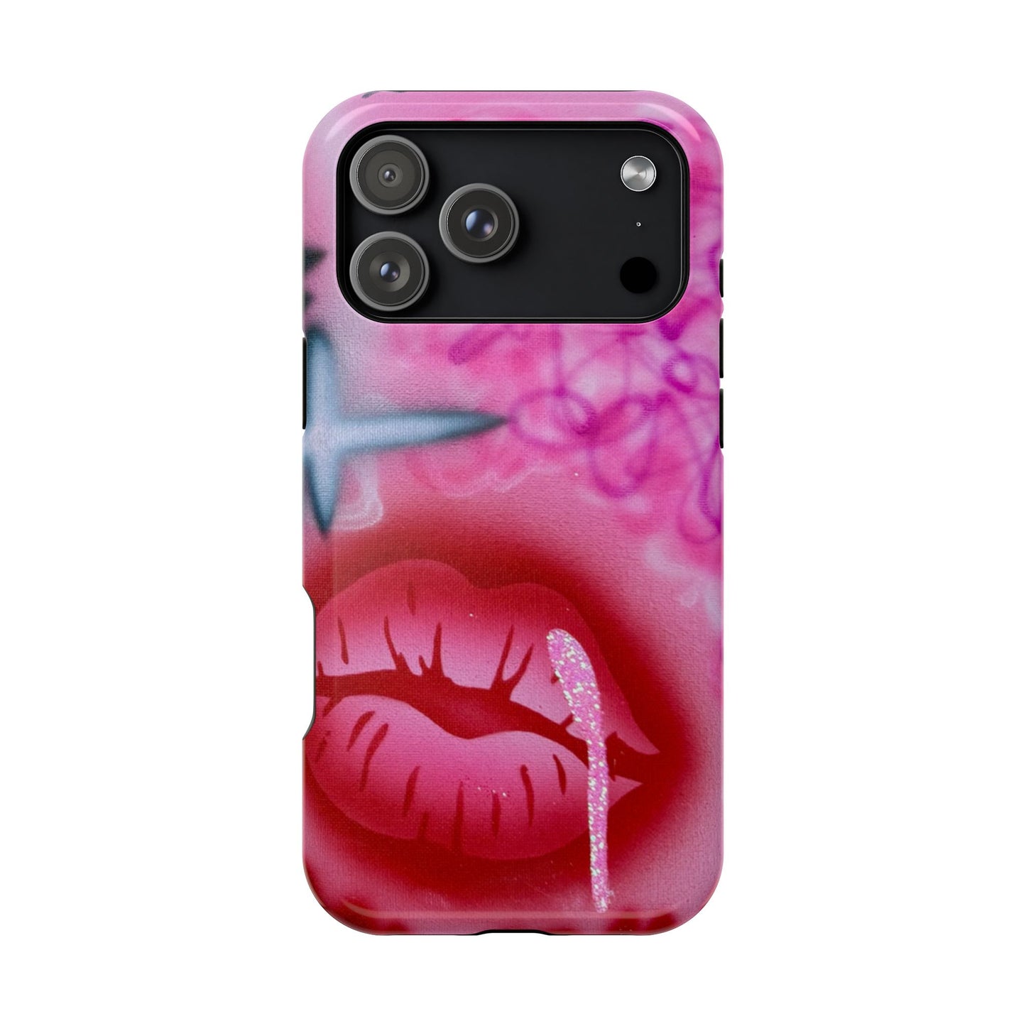 MagSafe limited edition "glitter aura" airbrush iPhone case