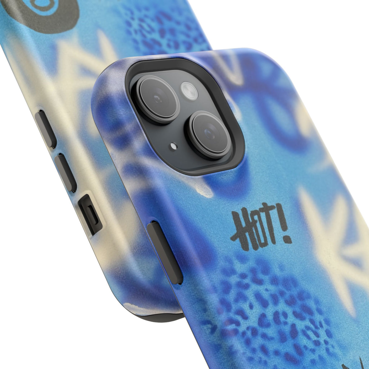 MagSafe "brilliant blues" airbrush iPhone case