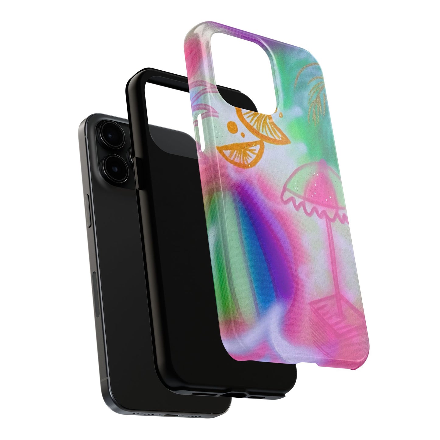 "on the beach" airbrush iPhone case