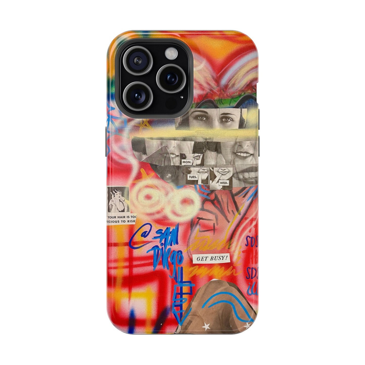 MagSafe Limited Edition "Get Busy" Airbrush iPhone Hülle