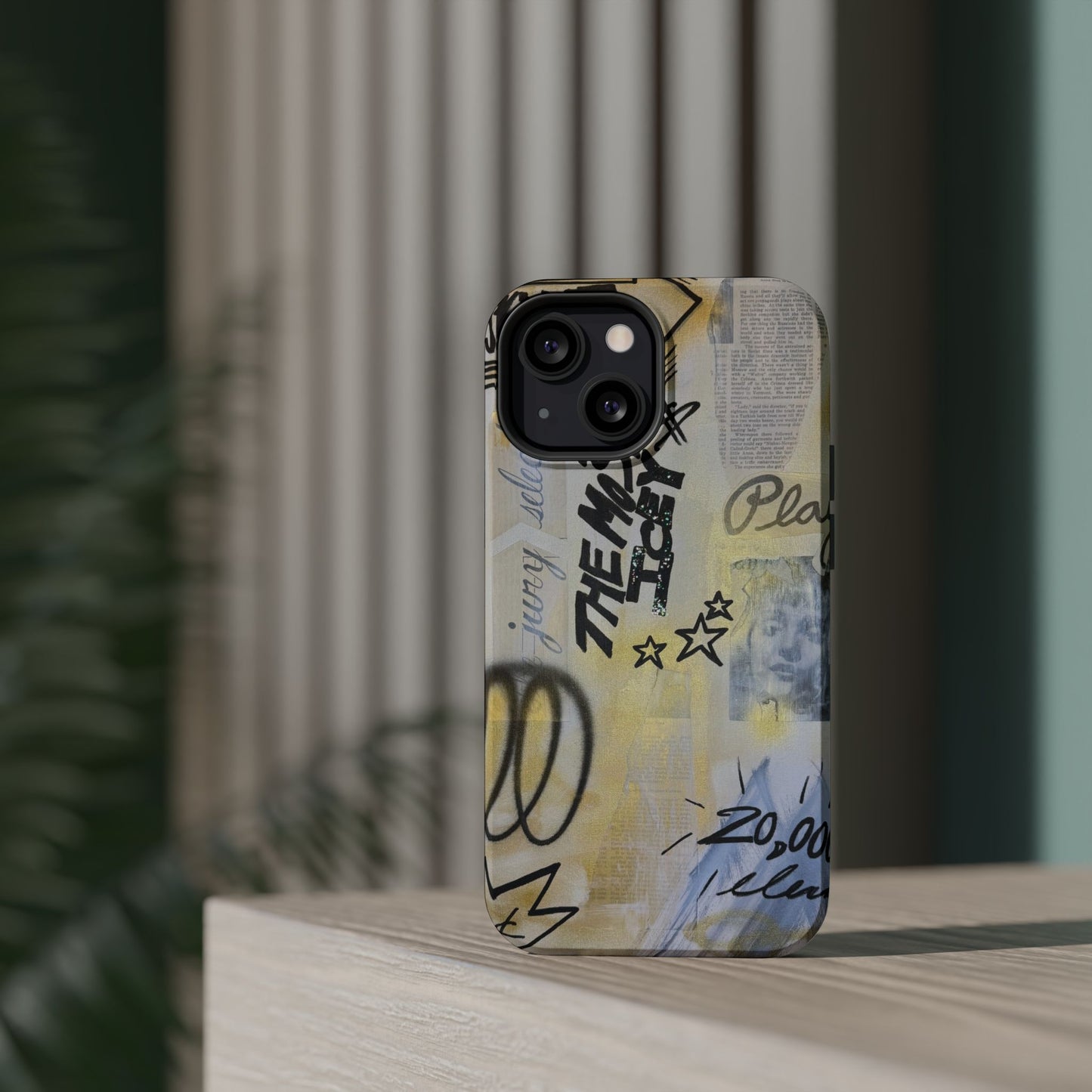 MagSafe "golden glacier" airbrush iPhone case