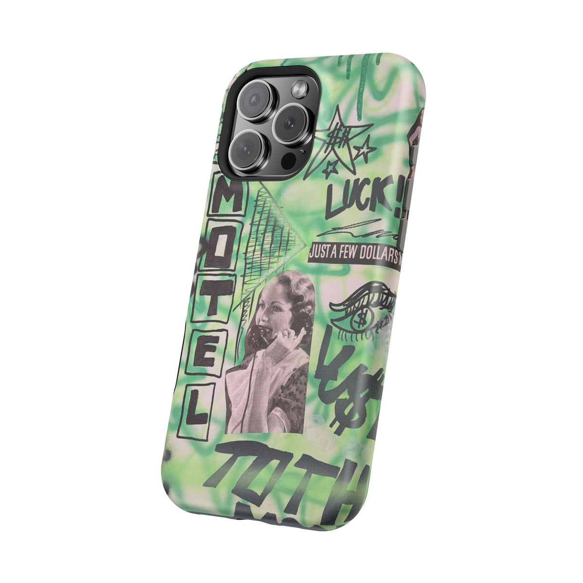 MagSafe "lust over luck" airbrush iPhone case