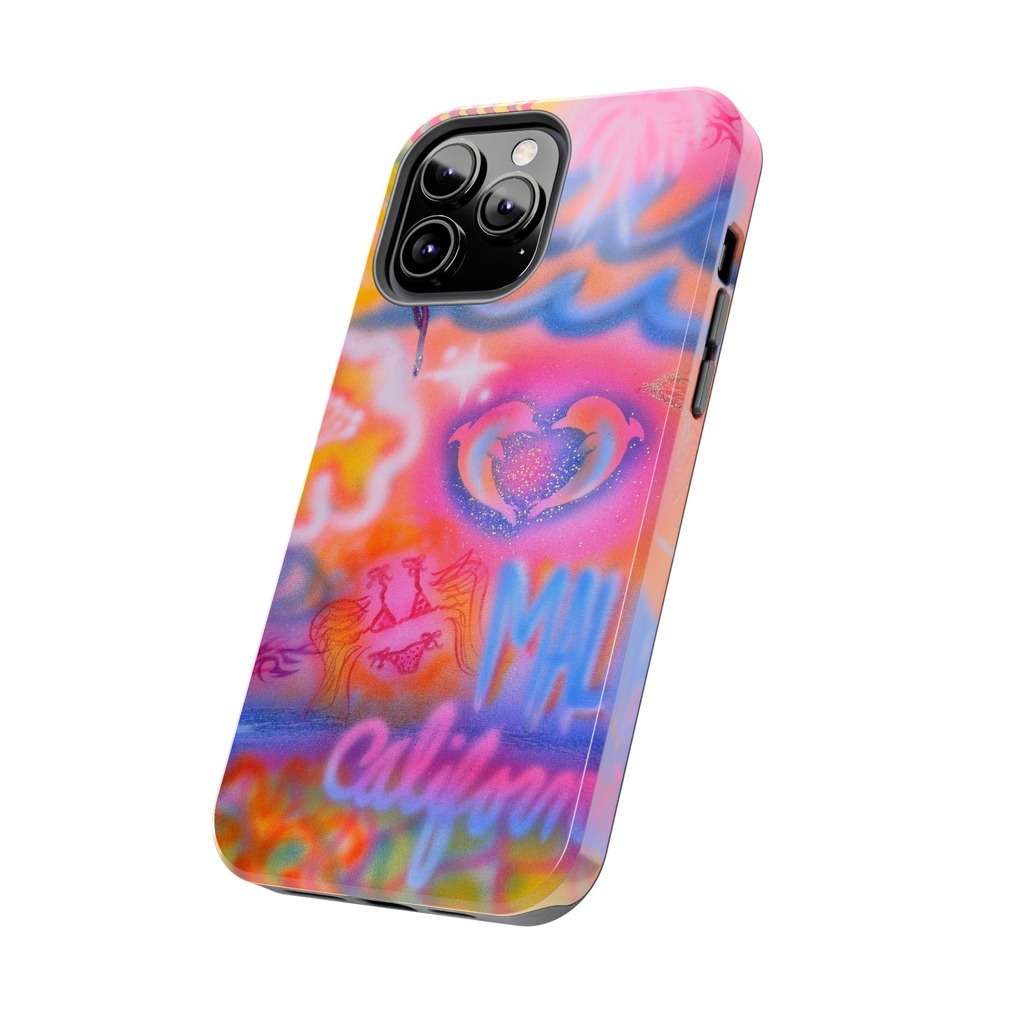 "mornings in malibu" airbrush iPhone case