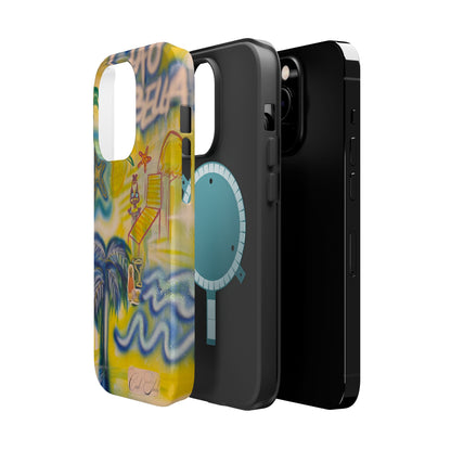 MagSafe "ciao bella" airbrush iPhone case
