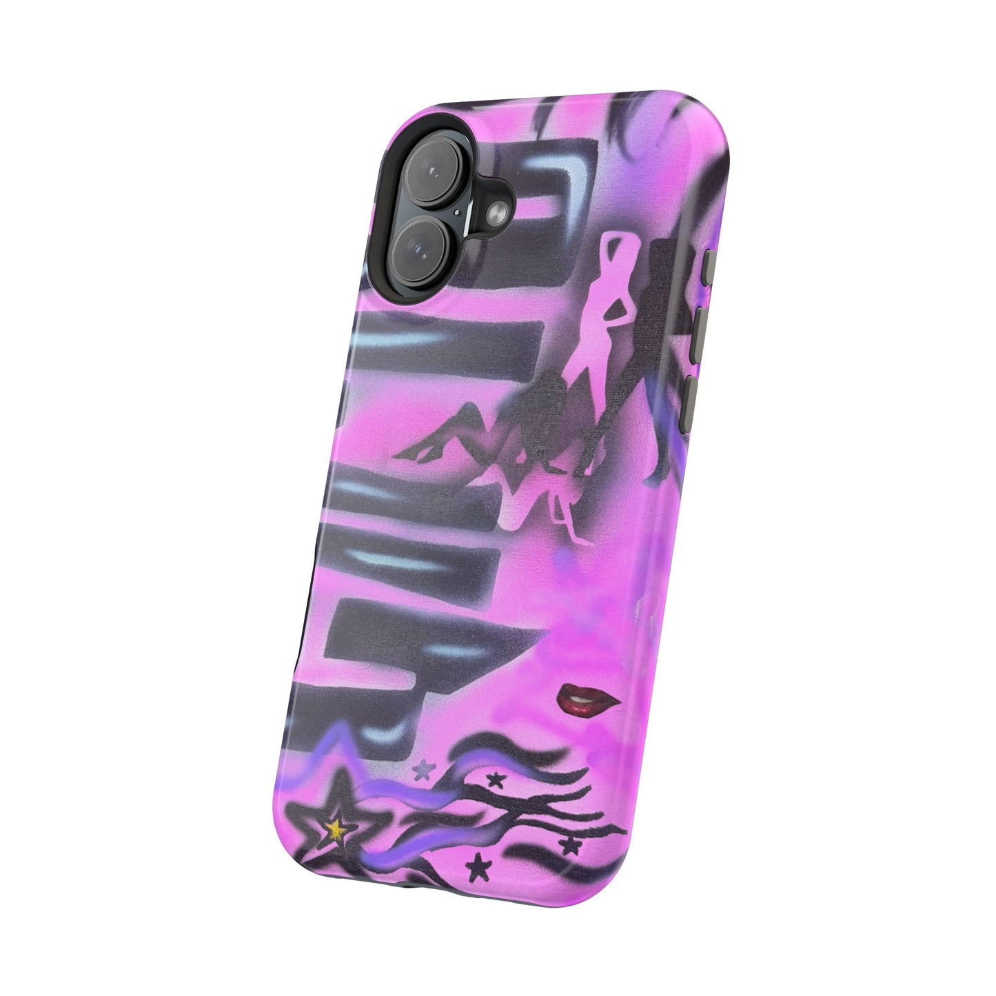MagSafe "neon nights" airbrush iPhone case