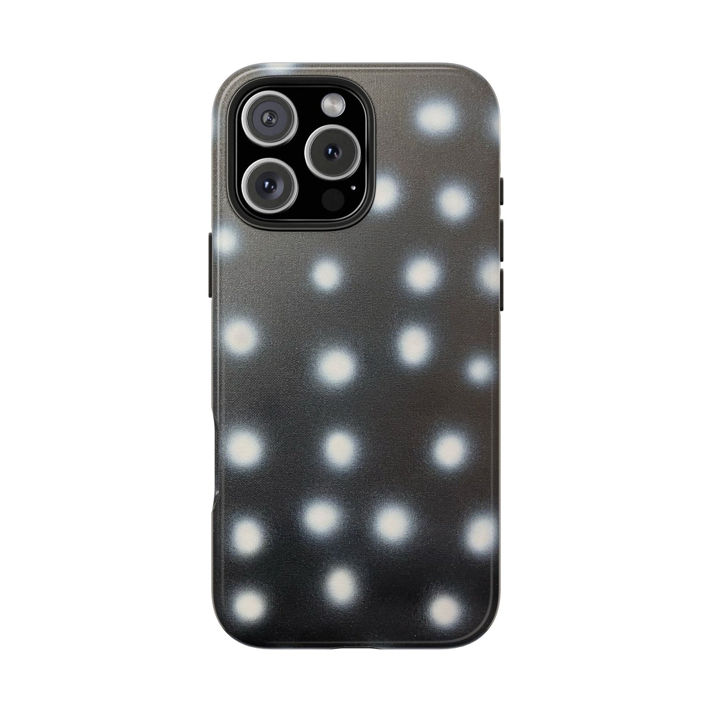 "coconut noir polka dot" airbrush iPhone case