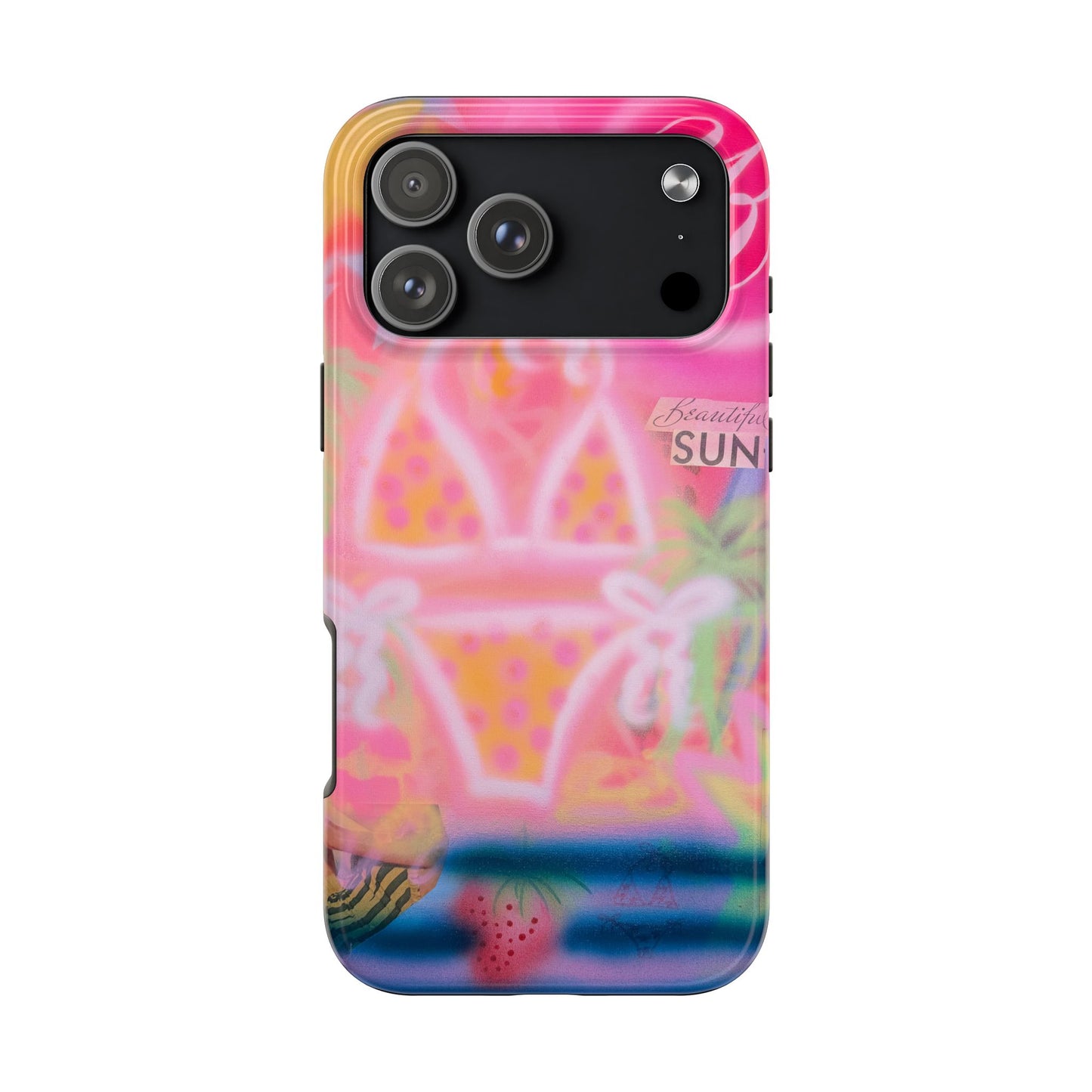 "santa monica strawberry" airbrush iPhone case
