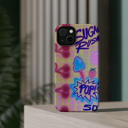 MagSafe "sugar rush" airbrush iPhone case