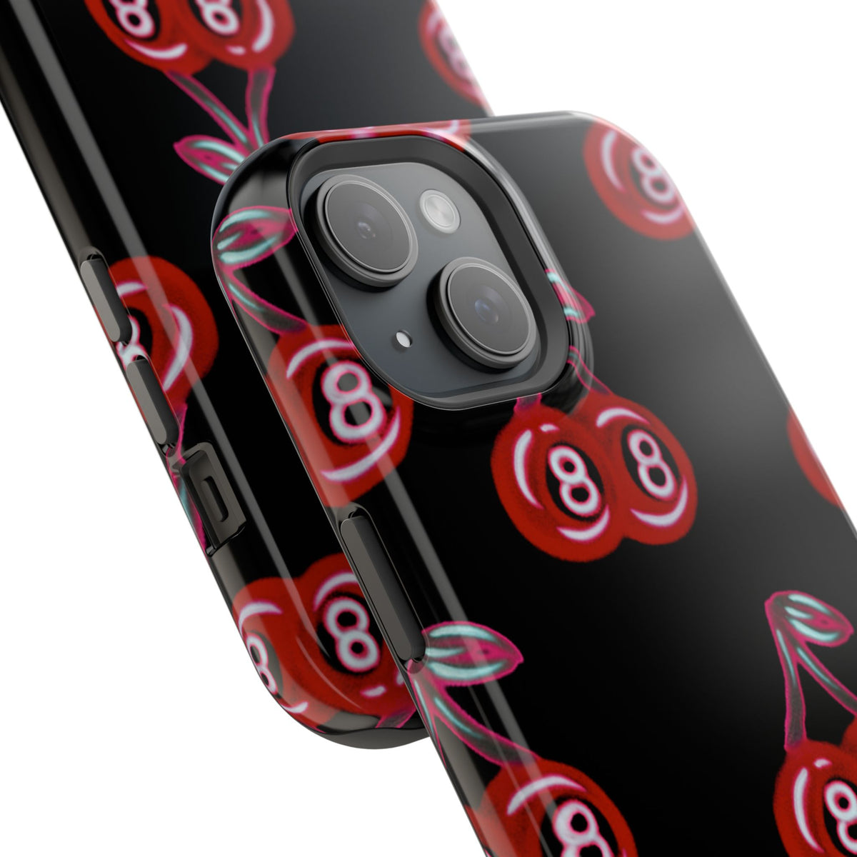 MagSafe "cami cherry" airbrush iPhone case