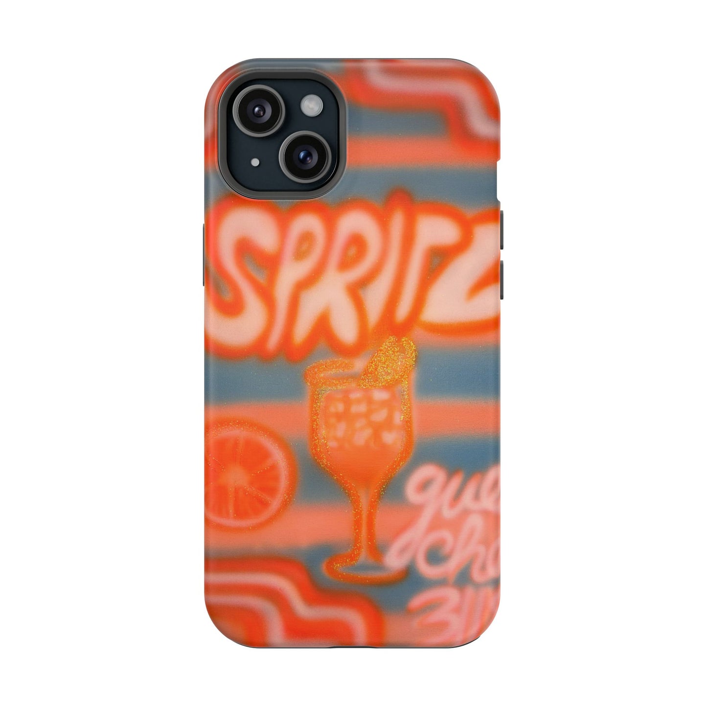 MagSafe "aperol spritz pt. 2" airbrush iPhone case